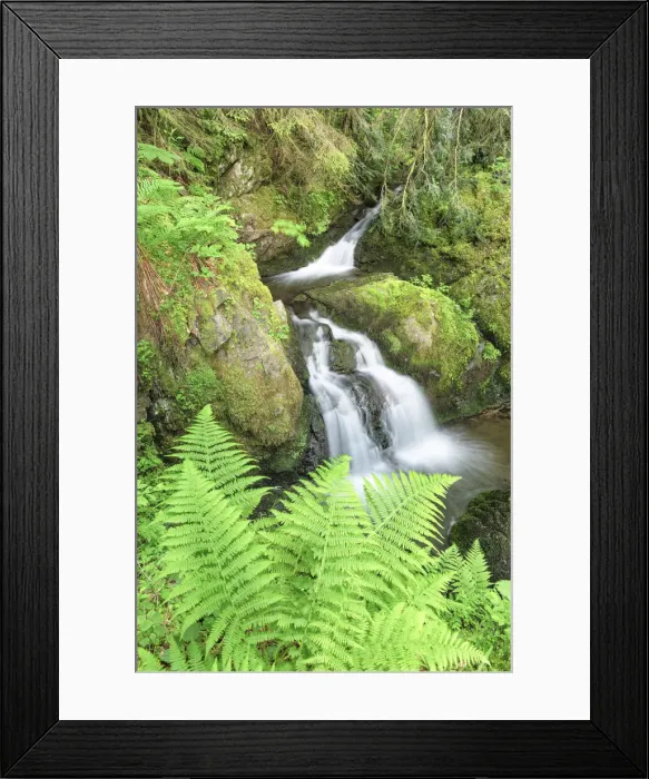 Framed Print : Waterfall in Lotenbach Gorge, Bonndorf, Wutach Gorge, Black Forest, Baden-Wurttemberg, Germany Framed Print : Waterfall in Lotenbach Gorge, Bonndorf, Wutach Gorge, Black Forest, Baden-Wurttemberg, Germany