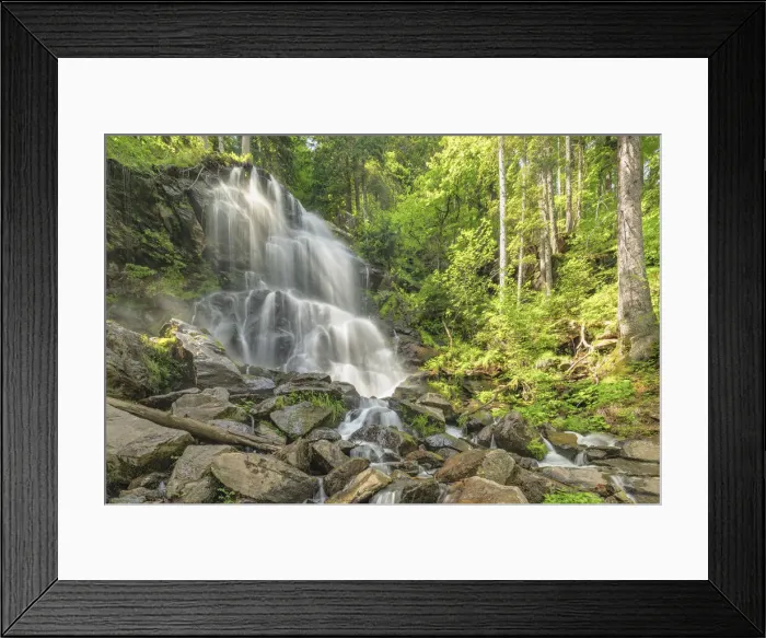 Framed Print : Zweribach waterfalls, Simonswalder Tal Valley, Black Forest, Baden-Wurttemberg, Germany Framed Print : Zweribach waterfalls, Simonswalder Tal Valley, Black Forest, Baden-Wurttemberg, Germany