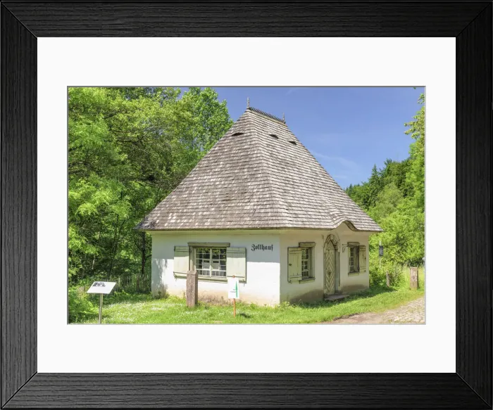 Framed Print : Zollhaus building at Hofgut Sternen, Breitnau, Hollental Valley, Black Forest, Baden-Wurttemberg, Germany