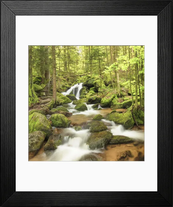Framed Print : Gaisholl Waterfalls, Sasbachwalden, Black Forest, Baden-Wurttemberg, Germany Framed Print : Gaisholl Waterfalls, Sasbachwalden, Black Forest, Baden-Wurttemberg, Germany