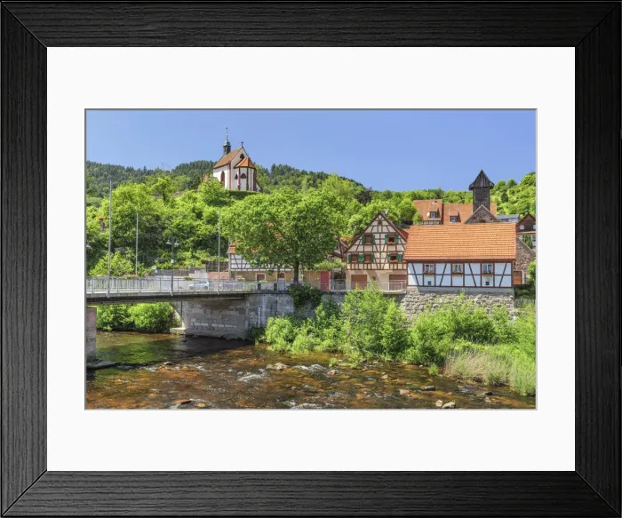 Framed Print : Weisenbach, Murgtal Valley, Murg River, Black Forest, Baden-Wurttemberg, Germany Framed Print : Weisenbach, Murgtal Valley, Murg River, Black Forest, Baden-Wurttemberg, Germany