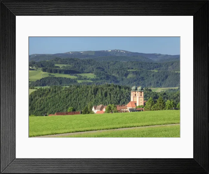 Framed Print : View across St. Margen towards Feldberg Mountain (1493m), Black Forest, Baden-Wurttemberg, Germany Framed Print : View across St. Margen towards Feldberg Mountain (1493m), Black Forest, Baden-Wurttemberg, Germany