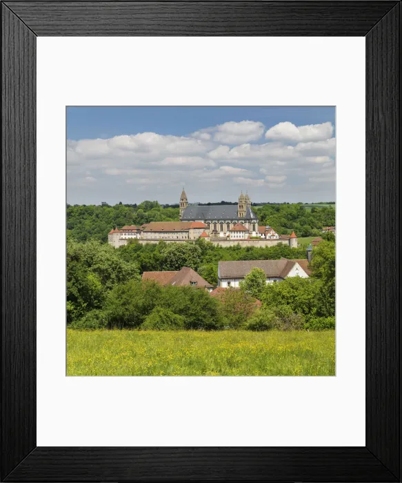Framed Print : Benedicte monastery Groszcomburg, Kochertal valley, Schwabisch Hall, Hohenlohe, Baden-Wurttemberg, Germany Framed Print : Benedicte monastery Groszcomburg, Kochertal valley, Schwabisch Hall, Hohenlohe, Baden-Wurttemberg, Germany