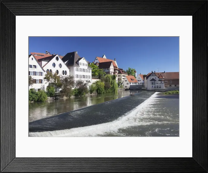 Framed Print : View over Danube River to the old town of Riedlingen, Upper Swabia, Baden-Wurttemberg, Germany Framed Print : View over Danube River to the old town of Riedlingen, Upper Swabia, Baden-Wurttemberg, Germany