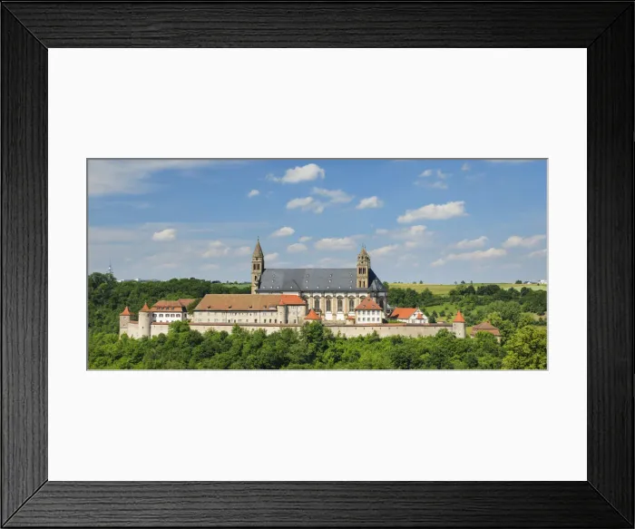 Framed Print : Benedicte monastery Groszcomburg, Kochertal valley, Schwabisch Hall, Hohenlohe, Baden-Wurttemberg, Germany Framed Print : Benedicte monastery Groszcomburg, Kochertal valley, Schwabisch Hall, Hohenlohe, Baden-Wurttemberg, Germany