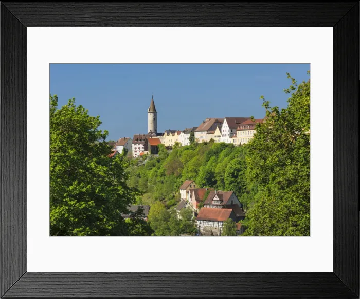 Framed Print : Kirchberg an der Jagst, Jagsttal Valley, Hohenlohe, Baden-Wurttemberg, Germany Framed Print : Kirchberg an der Jagst, Jagsttal Valley, Hohenlohe, Baden-Wurttemberg, Germany
