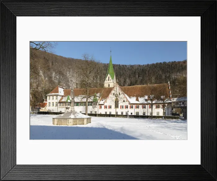 Framed Print : Blaubeuren Monastery, Swabian Jura, Baden-Wurttemberg, Germany Framed Print : Blaubeuren Monastery, Swabian Jura, Baden-Wurttemberg, Germany