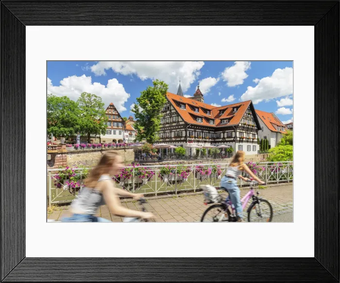 Framed Print : Old town of Esslingen am Neckar, Baden-Wurttemberg, Germany Framed Print : Old town of Esslingen am Neckar, Baden-Wurttemberg, Germany
