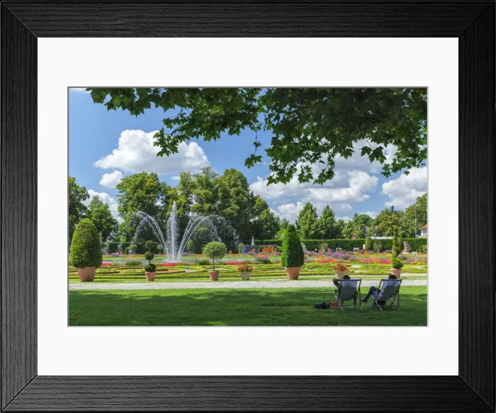 Framed Print : Castle grounds, Ludwigsburg Residental Palace, Ludwigsburg, Neckartal Valley, Baden-Wurttemberg, Germany