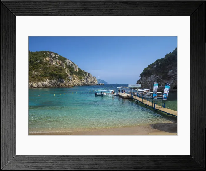 Framed Print : Beach at Palaiokastritsa, Corfu, Ionian Islands, Greece Framed Print : Beach at Palaiokastritsa, Corfu, Ionian Islands, Greece