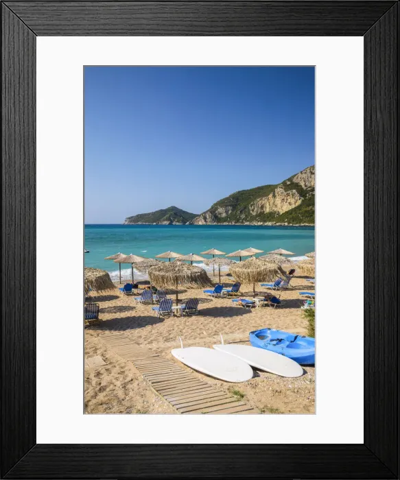 Framed Print : Agios Georgios beach, Corfu, Ionian Islands, Greece Framed Print : Agios Georgios beach, Corfu, Ionian Islands, Greece