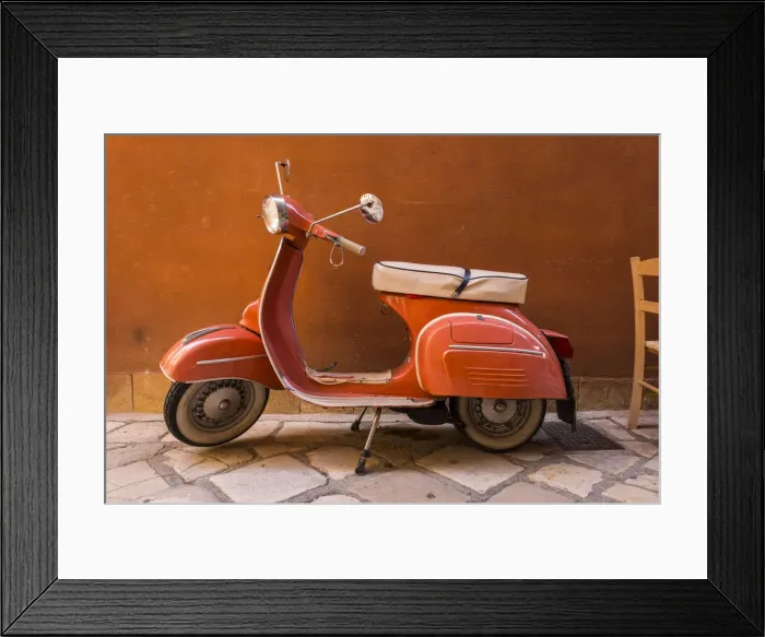 Framed Print : Vespa moped, Corfu Town, Corfu, Ionian Islands, Greece Framed Print : Vespa moped, Corfu Town, Corfu, Ionian Islands, Greece