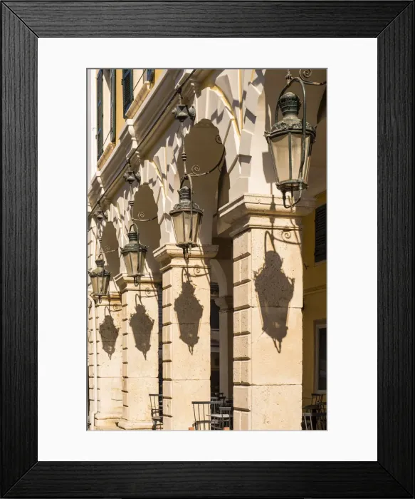 Framed Print : The Liston, Corfu Town, Corfu, Ionian Islands, Greece Framed Print : The Liston, Corfu Town, Corfu, Ionian Islands, Greece