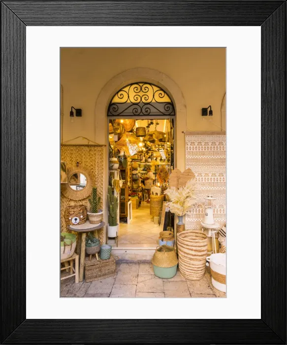 Framed Print : Shop in Corfu Town, Corfu, Ionian Islands, Greece