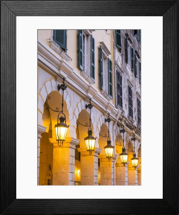 Framed Print : The Liston, Corfu Town, Corfu, Ionian Islands, Greece Framed Print : The Liston, Corfu Town, Corfu, Ionian Islands, Greece