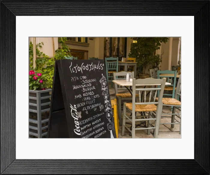 Framed Print : Taverna / restaurant, Corfu Town, Corfu, Ionian Islands, Greece Framed Print : Taverna / restaurant, Corfu Town, Corfu, Ionian Islands, Greece