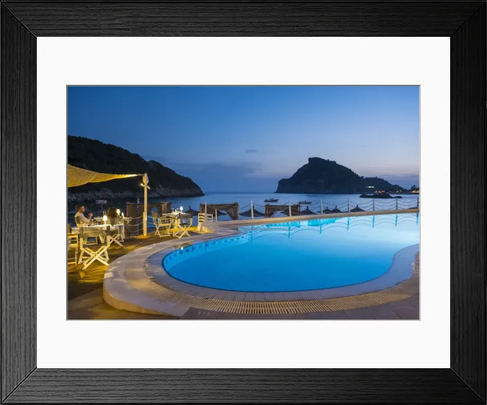 Framed Print : Swimming pool by the beach, Palaiokastritsa, Corfu, Ionian Islands, Greece Framed Print : Swimming pool by the beach, Palaiokastritsa, Corfu, Ionian Islands, Greece