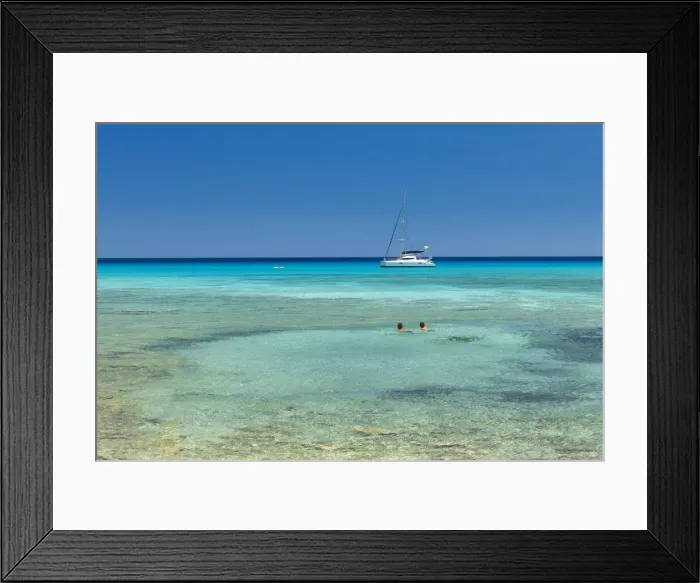 Framed Print : Couple Swimming in Crystal Clear Blue Water, Rhodes, Dodecanese Islands, Greece Framed Print : Couple Swimming in Crystal Clear Blue Water, Rhodes, Dodecanese Islands, Greece