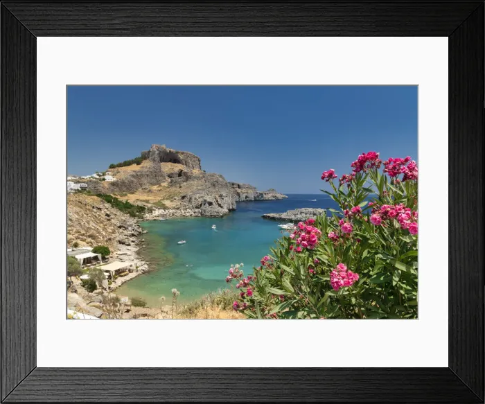 Framed Print : Lindos Acropolis, Rhodes, Dodecanese Islands, Greece Framed Print : Lindos Acropolis, Rhodes, Dodecanese Islands, Greece
