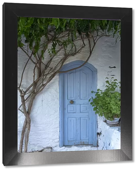 Blue Door, Symi Island, Dodecanese Islands, Greece