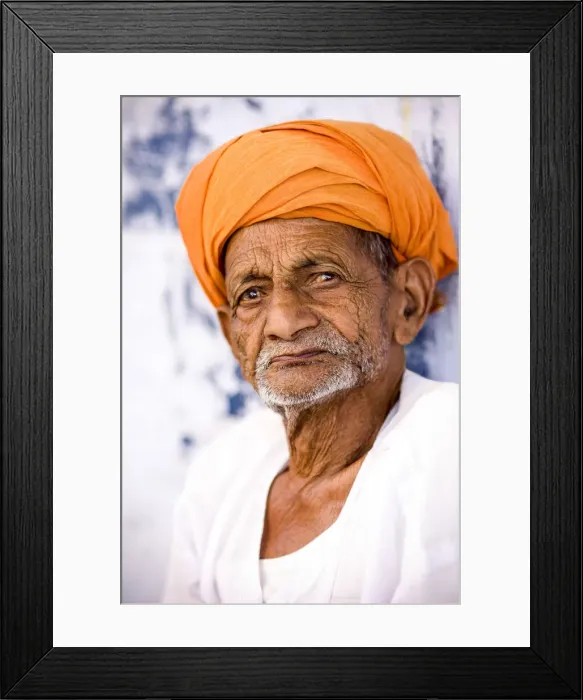 Framed Print : Portrait of Man, Udaipur, Rajasthan, India, Asia Framed Print : Portrait of Man, Udaipur, Rajasthan, India, Asia