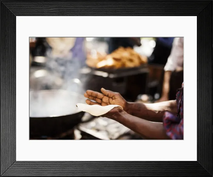 Framed Print : Chole Bhature Stall, Sector 7, Chandigarh, Punjab / Haryana Province, India Framed Print : Chole Bhature Stall, Sector 7, Chandigarh, Punjab / Haryana Province, India