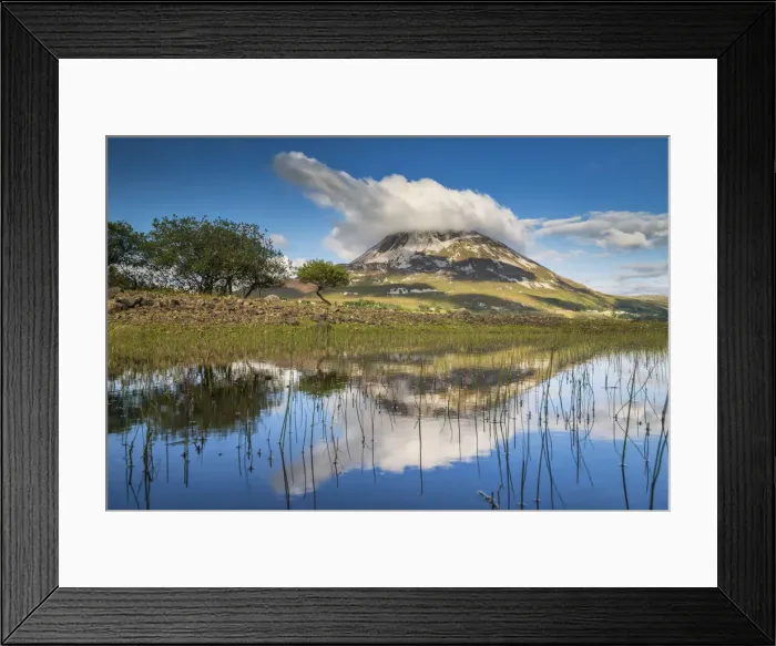 Framed Print : Cloud over Mount Errigal, Dunlewey Lough, County Donegal, Ireland Framed Print : Cloud over Mount Errigal, Dunlewey Lough, County Donegal, Ireland