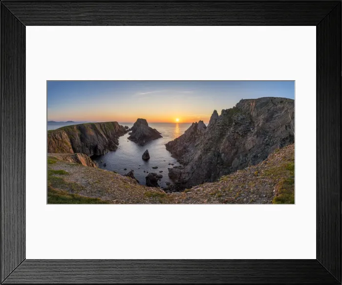 Framed Print : Sunset at Malin Head (most Northerly point in Ireland), County Donegal, Ireland Framed Print : Sunset at Malin Head (most Northerly point in Ireland), County Donegal, Ireland