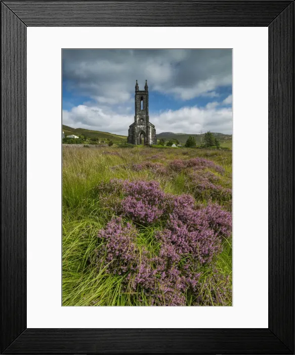 Framed Print : Dunlewey Church & Heather in Poisioned Glen, Dunlewy, County Donegal, Ireland Framed Print : Dunlewey Church & Heather in Poisioned Glen, Dunlewy, County Donegal, Ireland