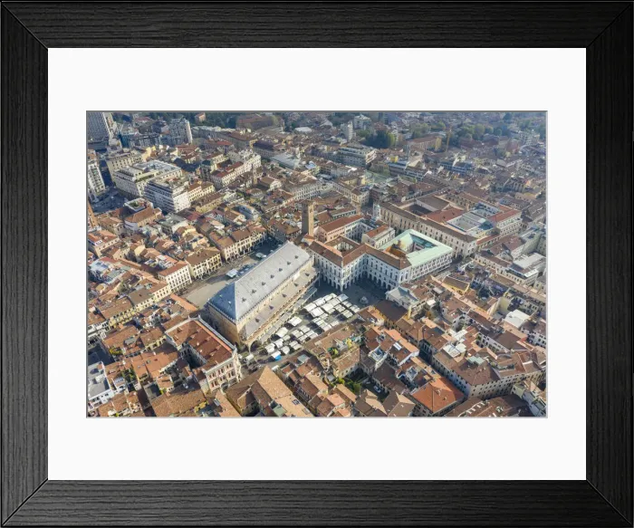 Framed Print : Italy, Veneto, Padua, Piazza delle Erbe and Palazzo della Ragione Framed Print : Italy, Veneto, Padua, Piazza delle Erbe and Palazzo della Ragione