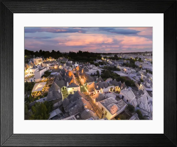 Framed Print : Italy. Basilicata, Matera, Sassi (Unesco world heritage site)evening Framed Print : Italy. Basilicata, Matera, Sassi (Unesco world heritage site)evening