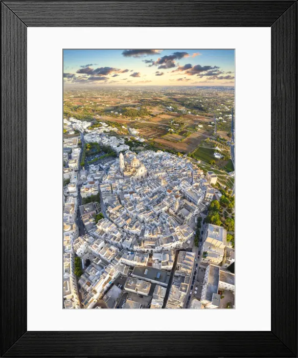 Framed Print : Italy. Apulia (Puglia). Itria Valley, Locorotondo