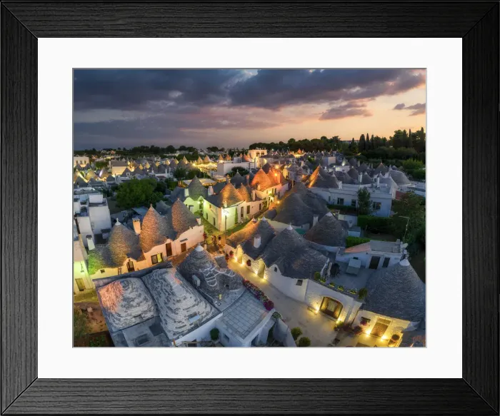 Framed Print : Italy. Basilicata, Matera, Sassi (Unesco world heritage site)evening Framed Print : Italy. Basilicata, Matera, Sassi (Unesco world heritage site)evening