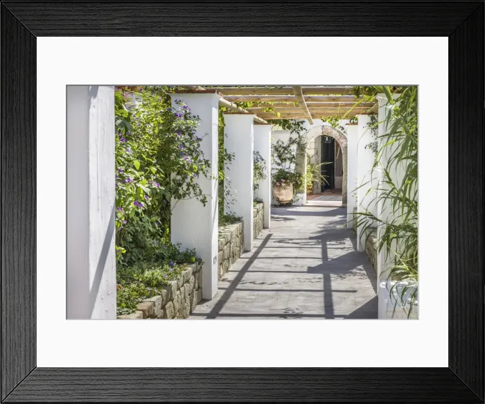 Framed Print : Arcade in Forio, Ischia Island, Gulf of Naples, Campania, Italy Framed Print : Arcade in Forio, Ischia Island, Gulf of Naples, Campania, Italy