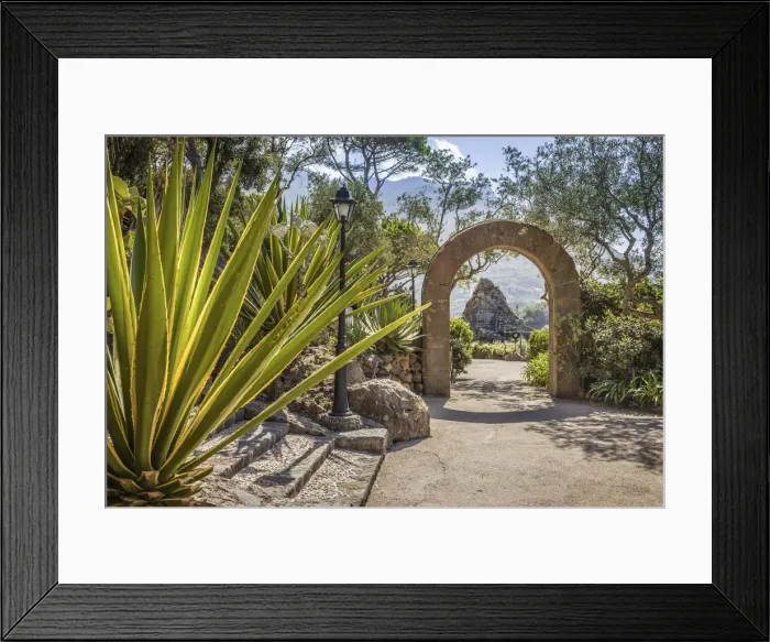 Framed Print : Monument to Sir William Walton in La Mortella Garden in Forio, Ischia Island Framed Print : Monument to Sir William Walton in La Mortella Garden in Forio, Ischia Island