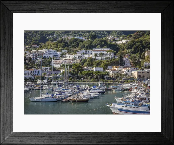 Framed Print : Port of Casamicciola Terme, Ischia Island, Gulf of Naples, Campania, Italy Framed Print : Port of Casamicciola Terme, Ischia Island, Gulf of Naples, Campania, Italy