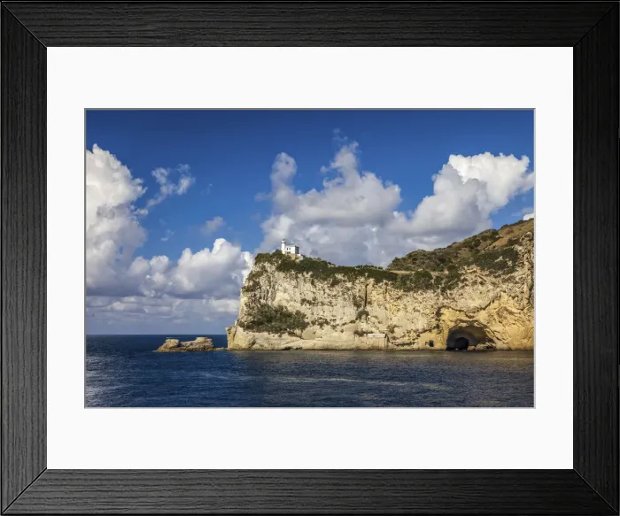 Framed Print : Lighthouse Faro Capo di Miseno, Gulf of Naples, Campania, Italy Framed Print : Lighthouse Faro Capo di Miseno, Gulf of Naples, Campania, Italy