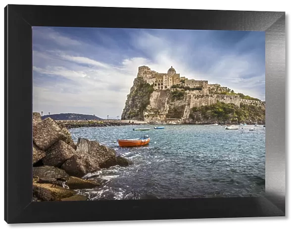 Aragonese Castle in Ischia Ponte, Ischia Island, Gulf of Naples, Campania, Italy