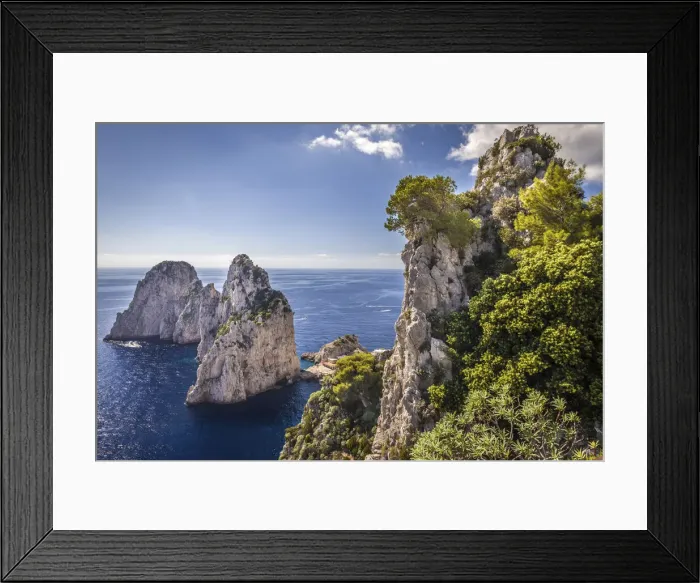 Framed Print : Faraglione rocks near Capri, Capri, Gulf of Naples, Campania, Italy Framed Print : Faraglione rocks near Capri, Capri, Gulf of Naples, Campania, Italy