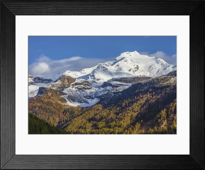 Framed Print : Snow-capped mountains in the Reintal, South Tyrol, Italy Framed Print : Snow-capped mountains in the Reintal, South Tyrol, Italy