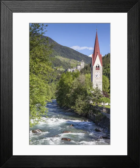 Framed Print : Church of Sand in Taufers, Tauferer Ahrntal, South Tyrol, Italy Framed Print : Church of Sand in Taufers, Tauferer Ahrntal, South Tyrol, Italy