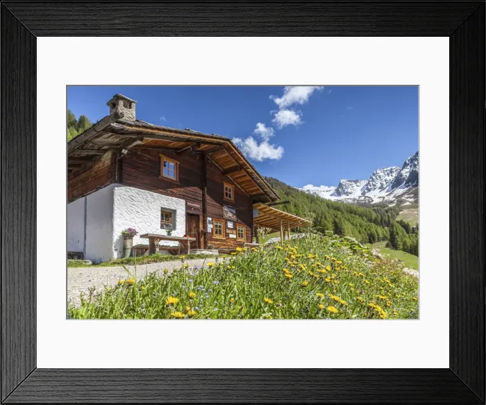 Framed Print : Moareggalm (1, 605 m) on Klausberg near Steinhaus, Ahrntal, South Tyrol, Italy Framed Print : Moareggalm (1, 605 m) on Klausberg near Steinhaus, Ahrntal, South Tyrol, Italy