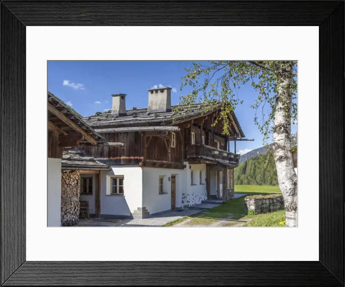 Framed Print : Old farmhouses in Kasern in the rear Ahrntal, South Tyrol, Italy Framed Print : Old farmhouses in Kasern in the rear Ahrntal, South Tyrol, Italy