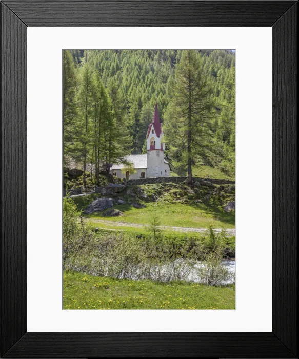 Framed Print : Heilig-Geist Church in Kasern, Rear Ahrntal, South Tyrol, Italy Framed Print : Heilig-Geist Church in Kasern, Rear Ahrntal, South Tyrol, Italy