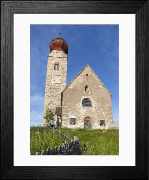 Framed Print : The St. Nicholas Church in Mittelberg, South Tyrol, Italy Framed Print : The St. Nicholas Church in Mittelberg, South Tyrol, Italy