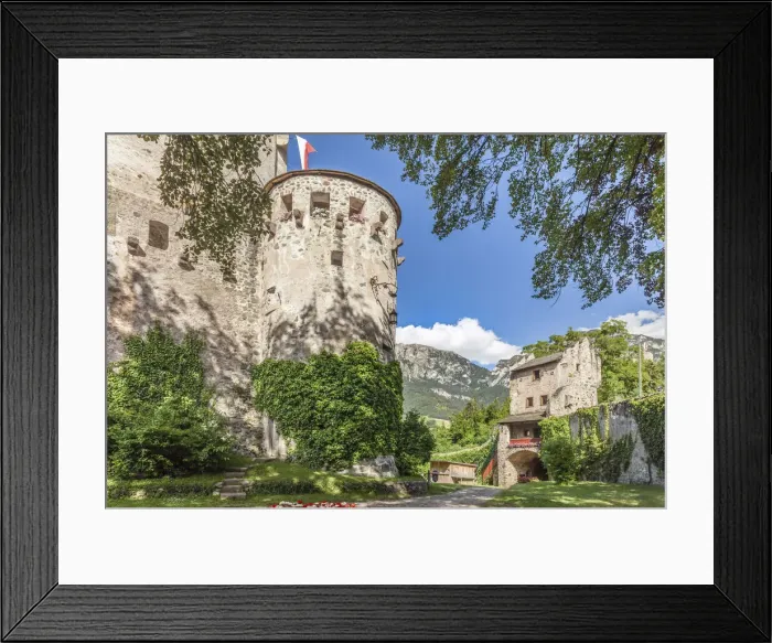 Framed Print : Prosels Castle in Vols am Schlern, South Tyrol, Italy Framed Print : Prosels Castle in Vols am Schlern, South Tyrol, Italy