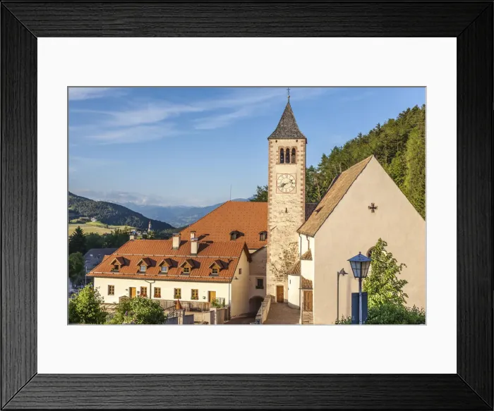 Framed Print : Church of Lengmoos am Ritten, South Tyrol, Italy