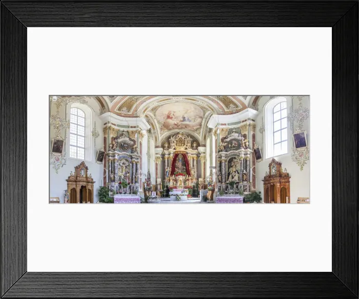 Framed Print : Parish Church of St. Peter in Villnoss Valley, South Tyrol, Italy Framed Print : Parish Church of St. Peter in Villnoss Valley, South Tyrol, Italy