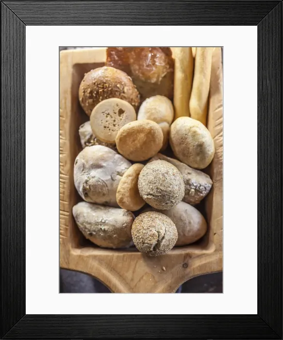 Framed Print : Delicious basket with bread rolls on an alpine hut in South Tyrol, Italy, South Tyrol, Italy Framed Print : Delicious basket with bread rolls on an alpine hut in South Tyrol, Italy, South Tyrol, Italy