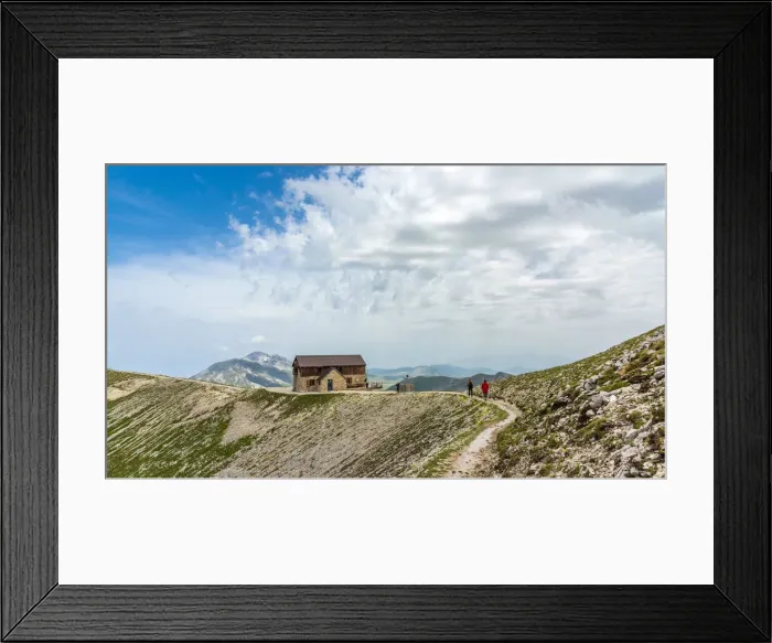 Framed Print : europe, Italy, the Abruzzi. The rifugo Duca degli Abruzzi in the Gran Sasso National Park Framed Print : europe, Italy, the Abruzzi. The rifugo Duca degli Abruzzi in the Gran Sasso National Park